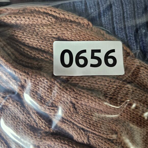 New Fitz+Eddi Color Block Mix Media Crop Sweater with Hood Green Brown Blue Gray - Picture 9 of 9